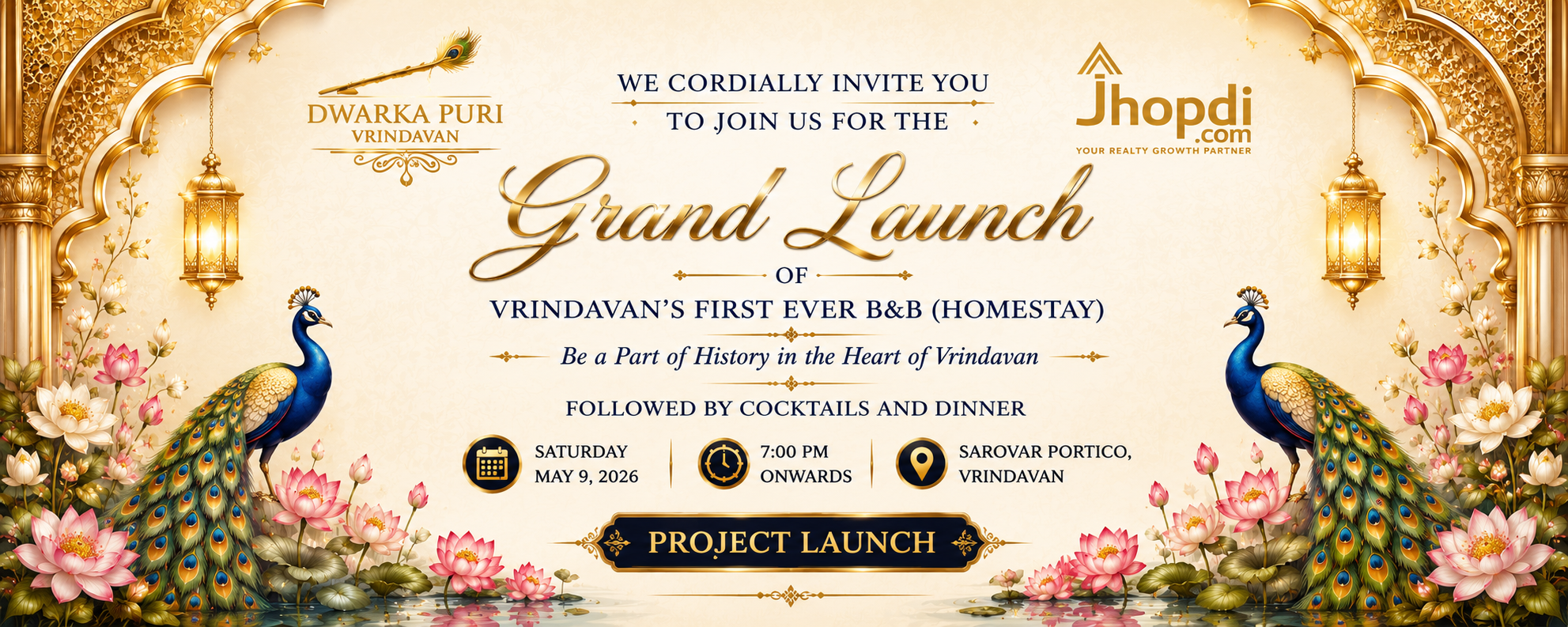 Meet & Greet 2026 — Jhopdi.com × Dwarka Puri Vrindavan